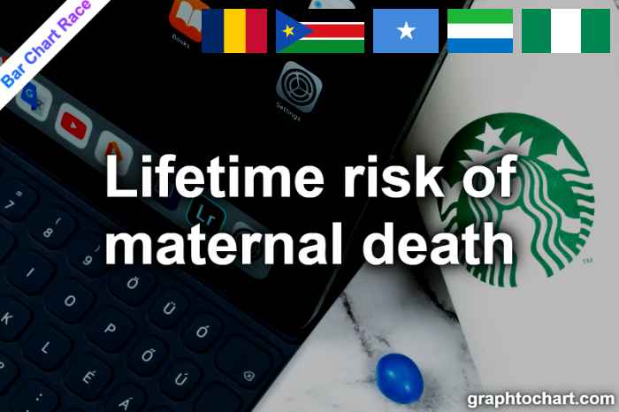 Bar Chart Race of "Lifetime risk of maternal death"