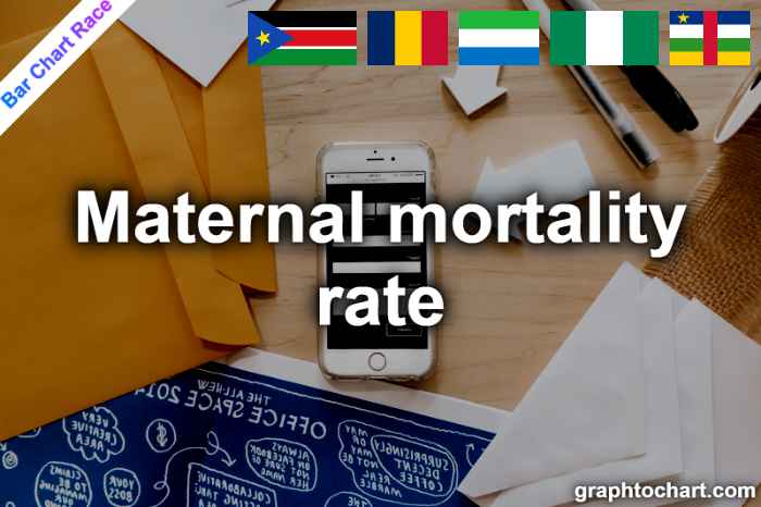 Bar Chart Race of "Maternal mortality rate"